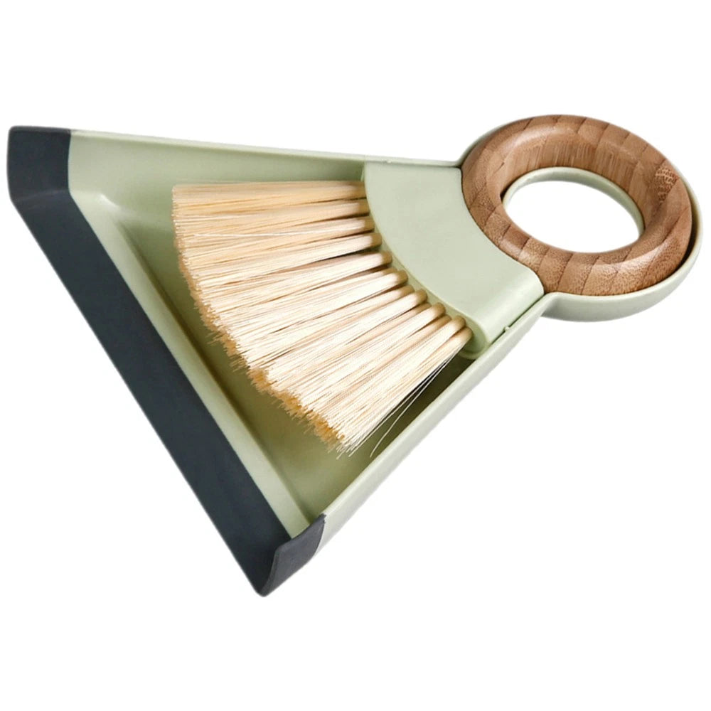 Mini Broom Dustpan Set Duster for Car Air Vent Computer Cleaning Brush