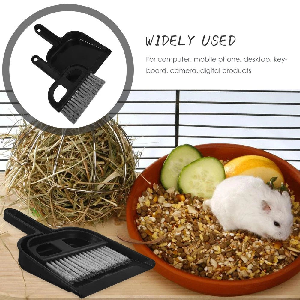 Broom Dustpan Set Car Vent Cleaner Small Sweeping Countertop Brush