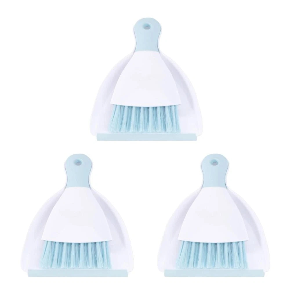 3 Count Convenient Small Dustpan Set Desktop Cleaner Household Supplies