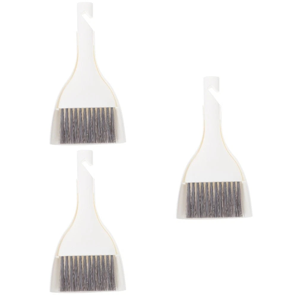 3 Sets Mini Dustpan Broom Desktop Cleaner Small Cleaning Supplies Hand