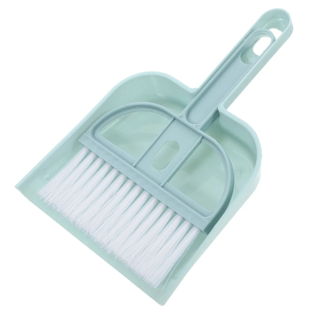 Mini Broom Dustpan Set Desktop and Brush Dusters for Cleaning Wood Handle