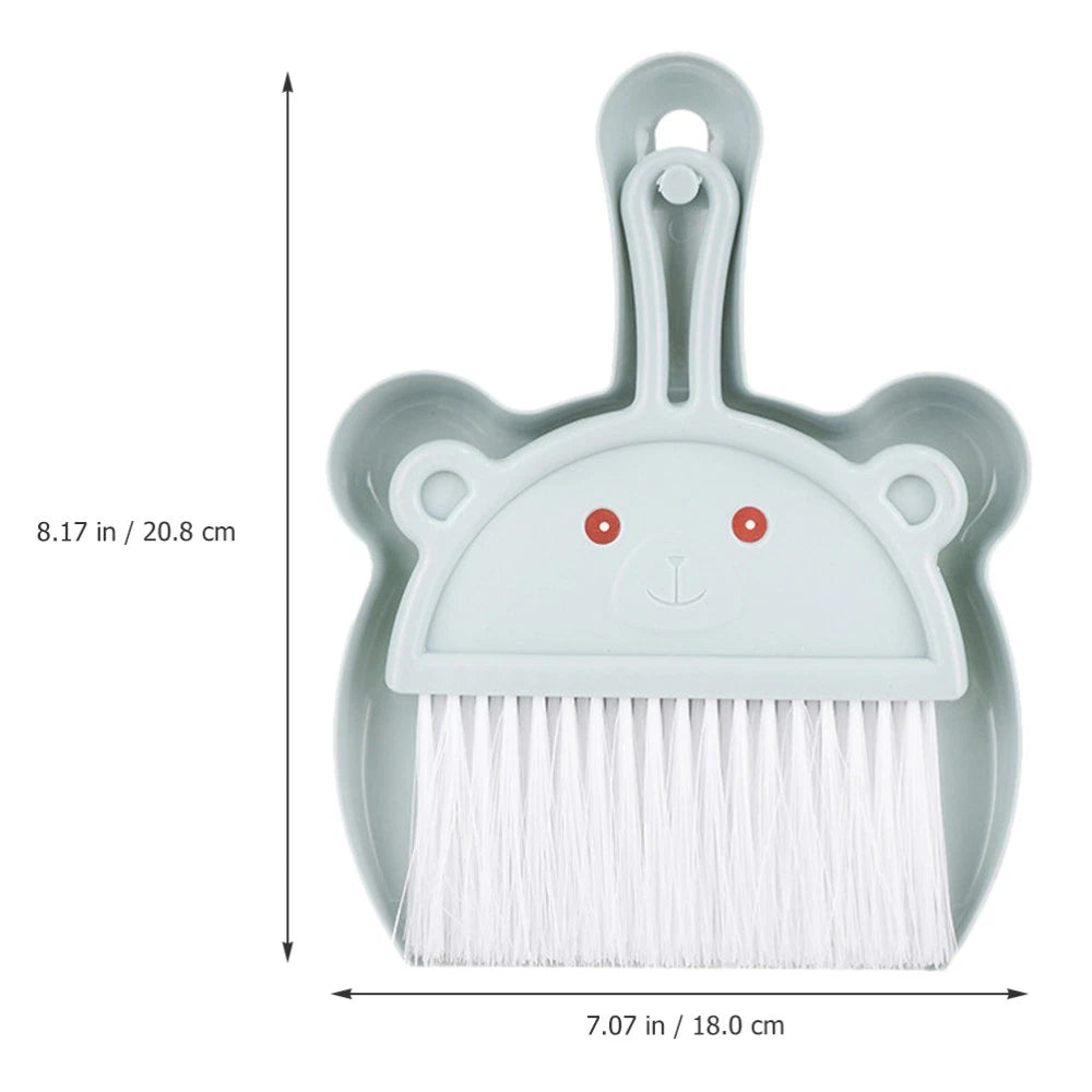 3 Sets Cartoon Broom Dustpan Household Dustpan Portable Broom-