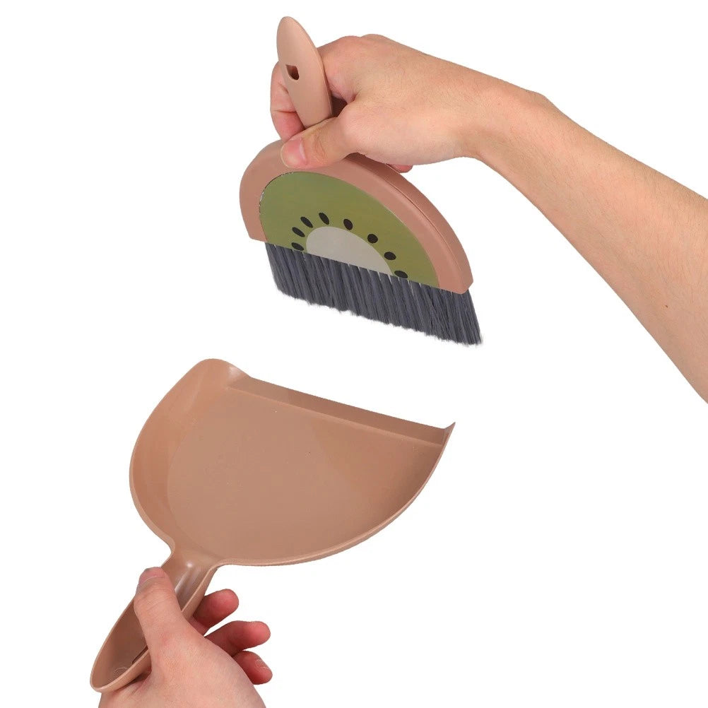 Mini Broom Set Dad Child Brooms for Sweeping Indoor Dustpan Long Handle