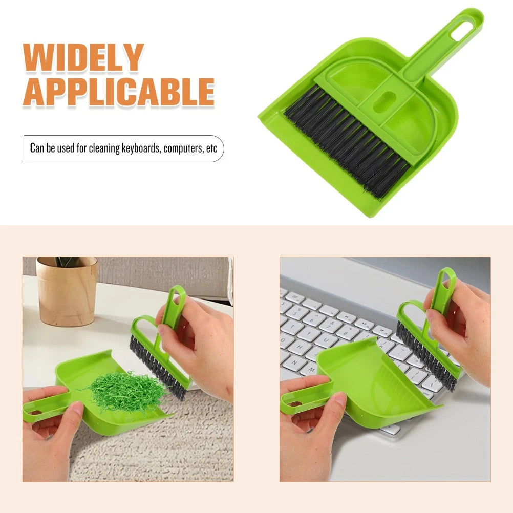 Mini Broom Dustpan Set Child Desktop Cleaning Children Housekeeping Kit
