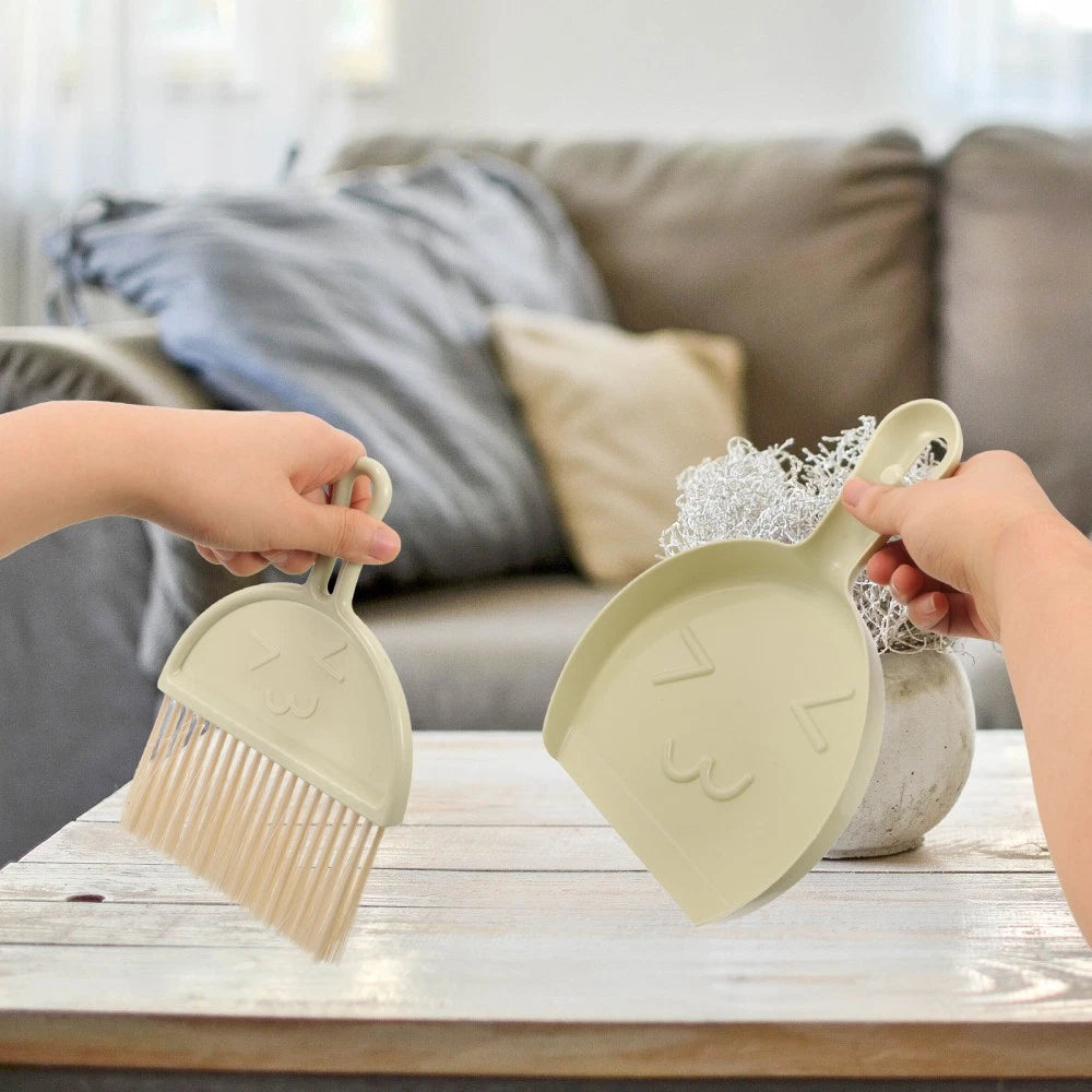 Cleaning Brush Set Child Dust Pan Brushes Broom Desktop Tabletop Dustpan