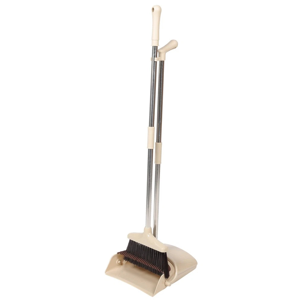 Broom Dustpan Set Washable Duster and Office Plastic Floor Sweeper