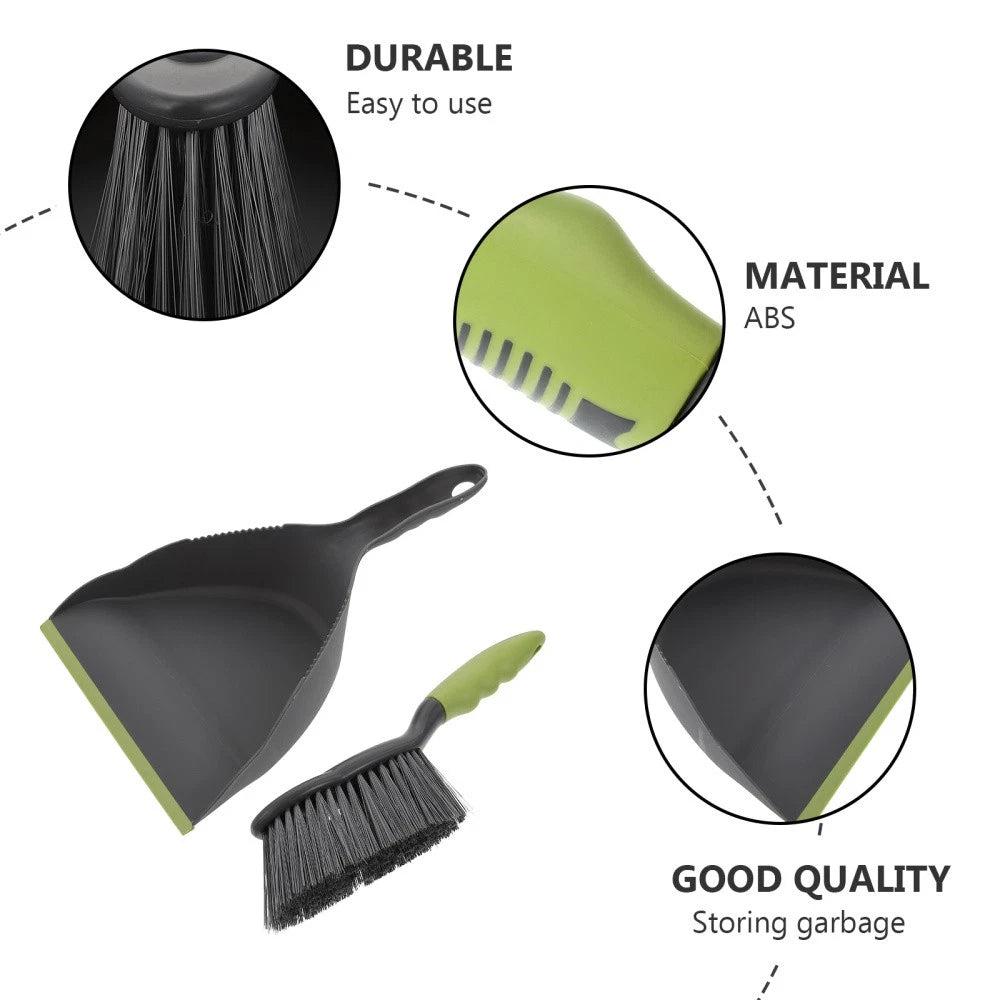 1 Set of Mini Cleaning Broom and Dustpan Household Garbage Cleaning Tool