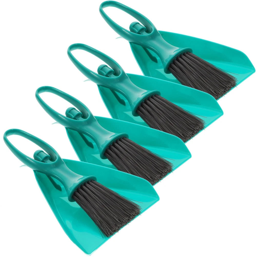 4 Sets Dustpan Brush Keyboard Cleaner Mini Broom Small Household Supplies
