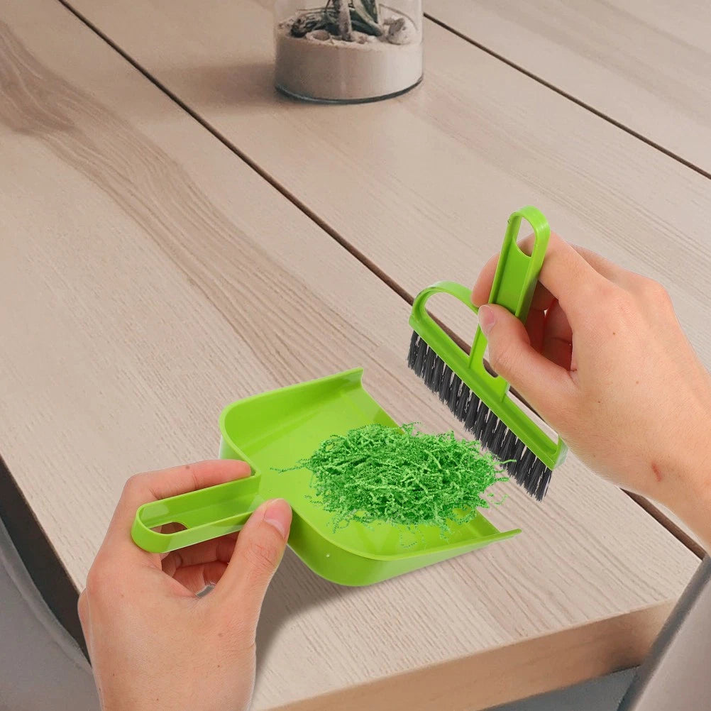 Mini Broom Dustpan Set Child Car Cleaning Brush Interior Detail Detailing