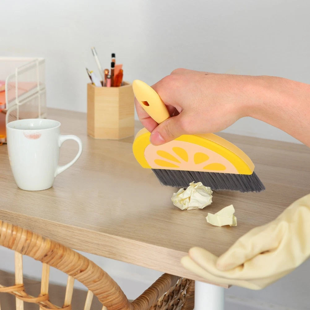Mini Broom Set Desktop Small Dustpan Dad and Brooms for Sweeping Indoor