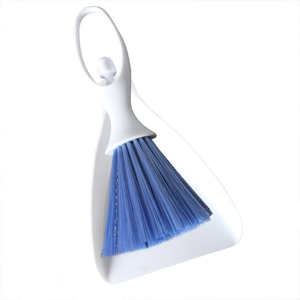 2 Sets Desktop Broom Counter Dustpan Brush Cleaner Household Supplies