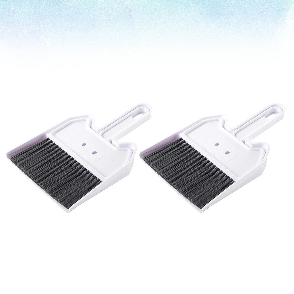 2 Sets Keyboard Cleaning Brush Child Supplies Small Broom and Dustpan