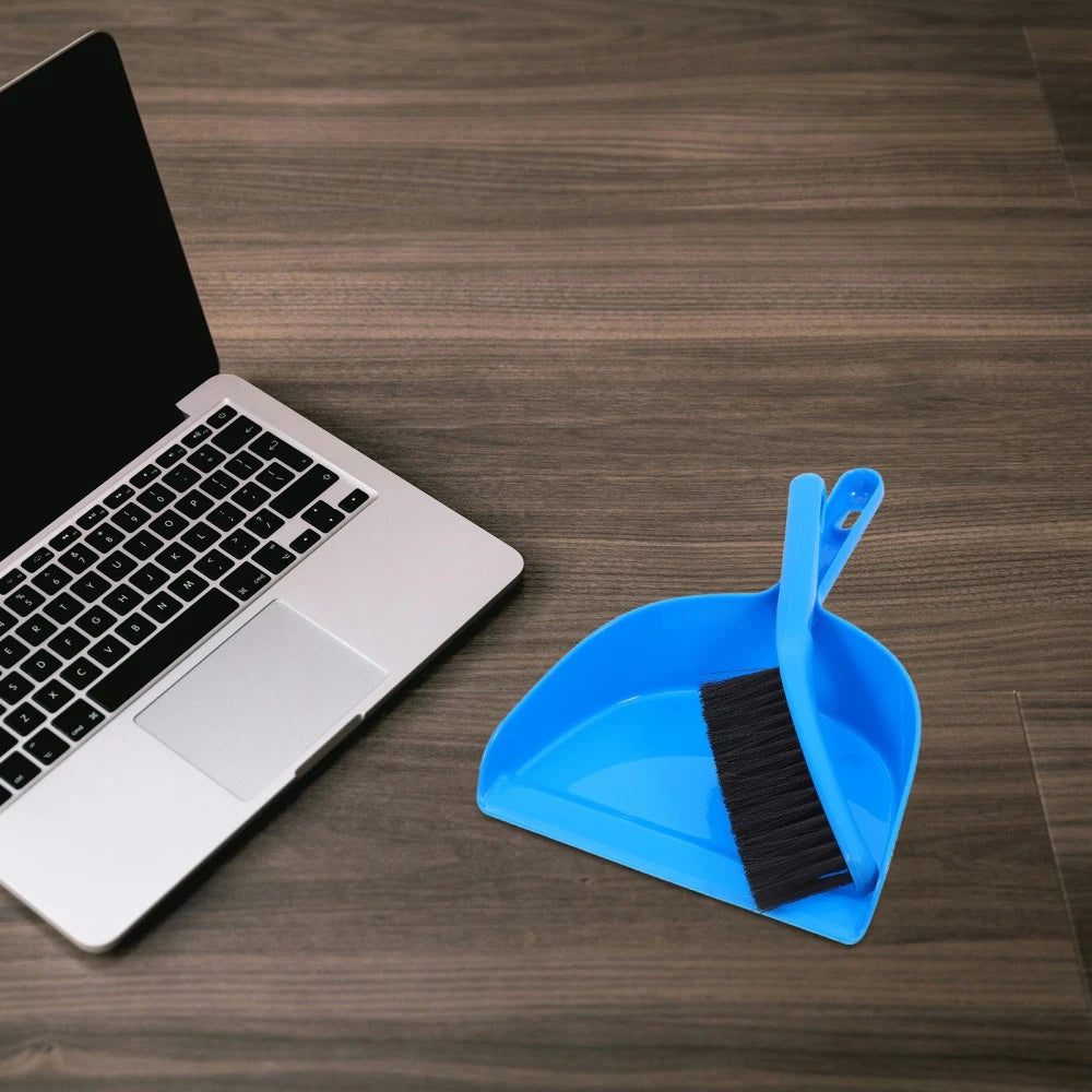 1 Set Small Broom and Dustpan Cleaning Set Desk Clean Broom Sweep Broom with