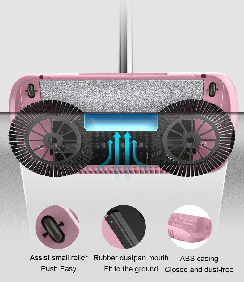 Combination of Broom & Mop Hand Push Type Scoop Household Broom and Dustpan Set