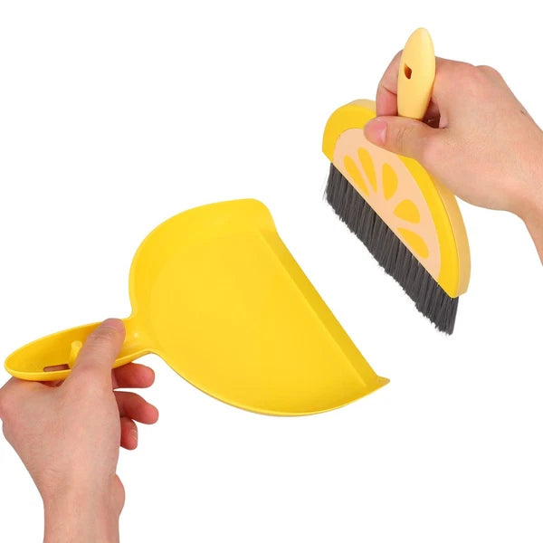 Mini Broom Set Dad Travel Brooms for Sweeping Indoor Small and Dust Pan