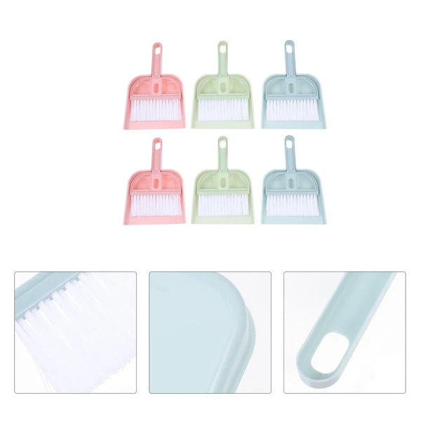 6 Sets Cleaning Artifact Set Mini Broom And Dustpan Smaller With-