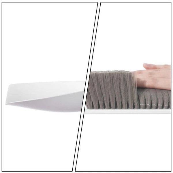 1 Set Desktop Cleaning Broom Mini Dustpan Household Pet Cleaning Supply (White)