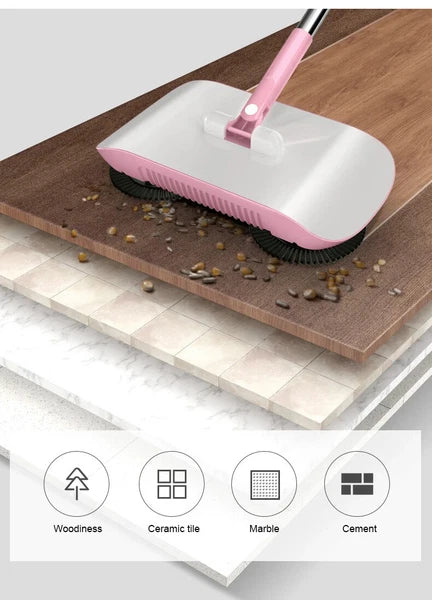 Combination of Broom & Mop Hand Push Type Scoop Household Broom and Dustpan Set