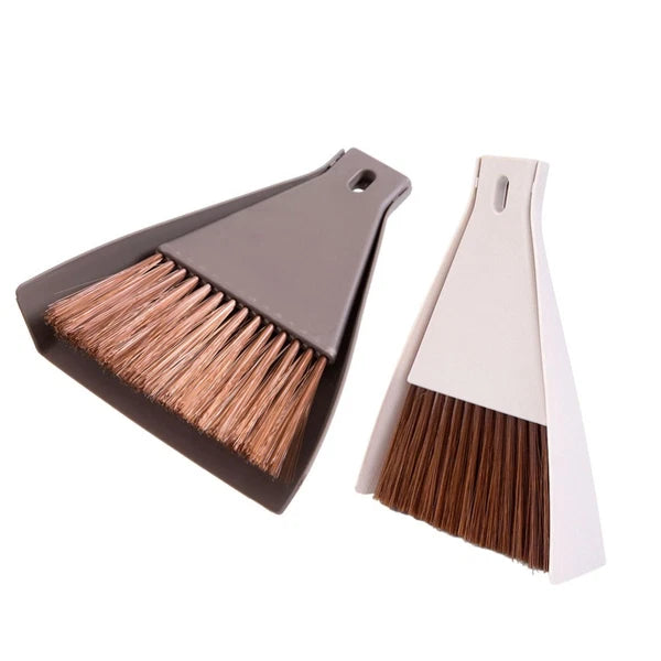 2 Set Preschool Education Broom Small Dustpan Travel Tabletop Fireplace Brush