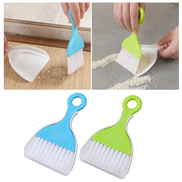 2 Sets Dust Removal Broom Mini Keyboard Cleaning Brush Child Small Dustpan