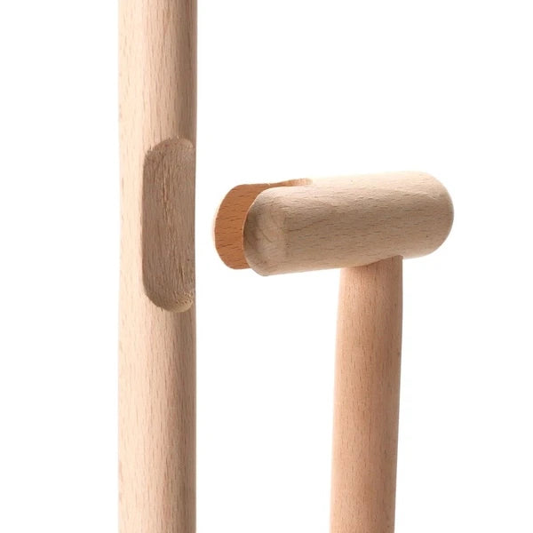 Beech Wood Broom & Metal Dust Pan Set Stylish Cleaning Tools Home Decor 2pcs New