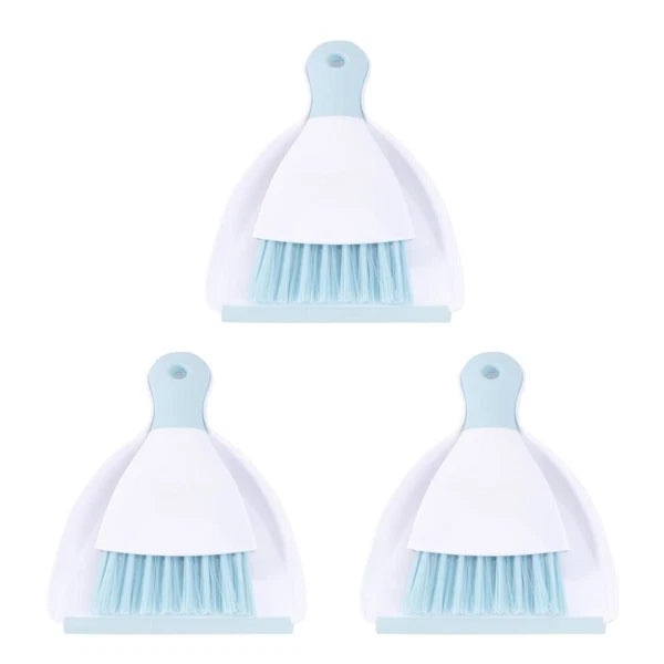3 Count Convenient Small Dustpan Set Desktop Cleaner Household Supplies