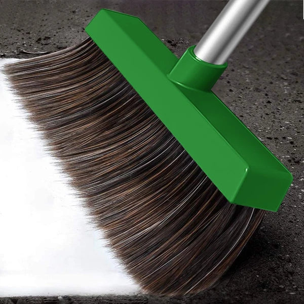 FVSA 51.2 Inches Long Handle Broom and Dustpan Set for Home, Broom and Dustpan C
