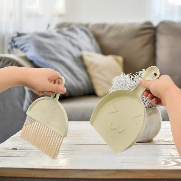 Cleaning Brush Set Child Dust Pan Brushes Dustpan and Broom Handheld