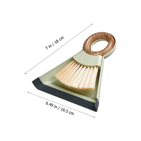 Mini Broom Dustpan Set Duster for Car Air Vent Computer Cleaning Brush