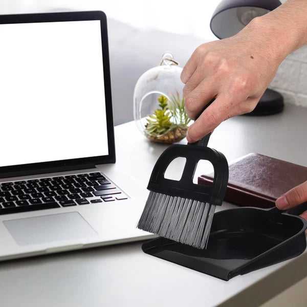 Broom Dustpan Set Small Sweeping Countertop Brush Desktop Cleaning