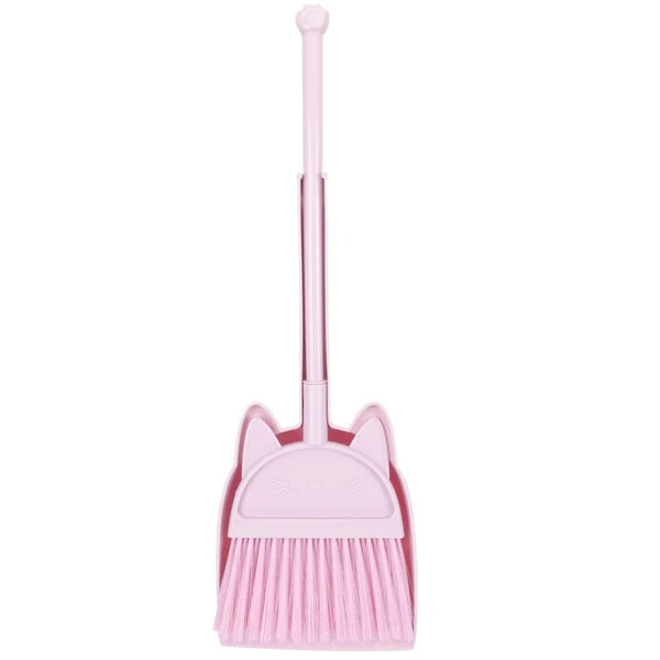 Children's Broom Set Small Dust Pan Kids Cleaning Girls Mini Brooms for