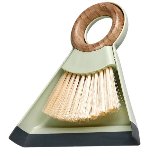 Mini Broom Dustpan Set Duster for Car Air Vent Computer Cleaning Brush