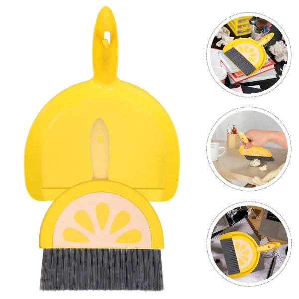 Mini Broom Set Desktop Small Dustpan Dad and Brooms for Sweeping Indoor