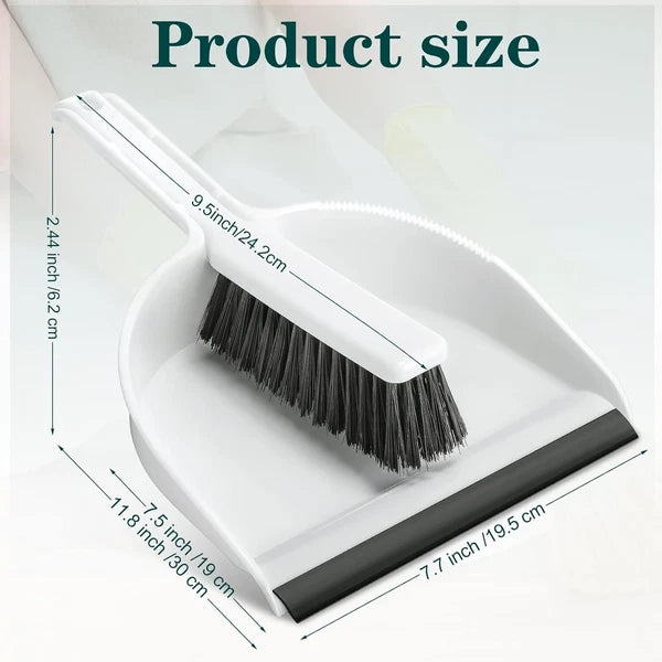 2 Pcs Mini Dustpan and Brush Set, Small Broom and Dustpan Set Small Cleaning ...