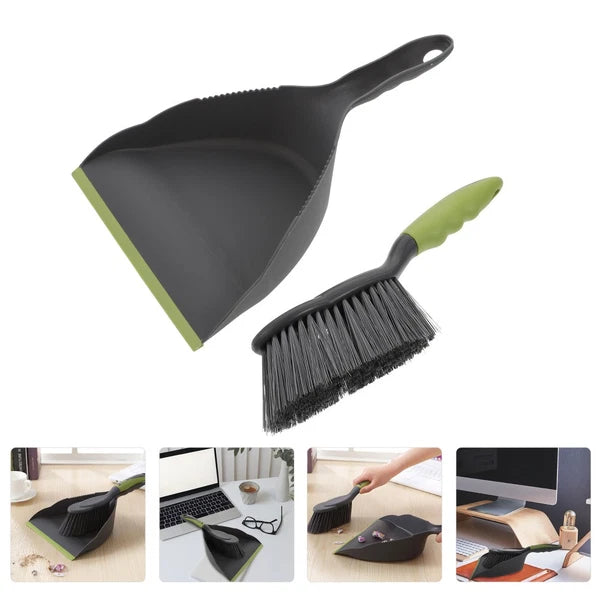 1 Set of Mini Cleaning Broom and Dustpan Household Garbage Cleaning Tool