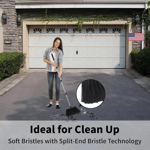 Ergonomic 51'' Broom and Dustpan Combo Set - Time-Saving Cleaning Solution