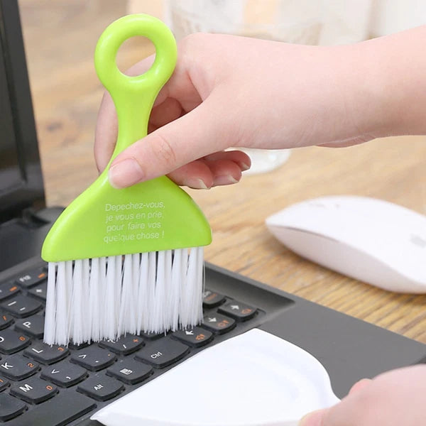 2 Sets Dust Removal Broom Mini Keyboard Cleaning Brush Child Small Dustpan