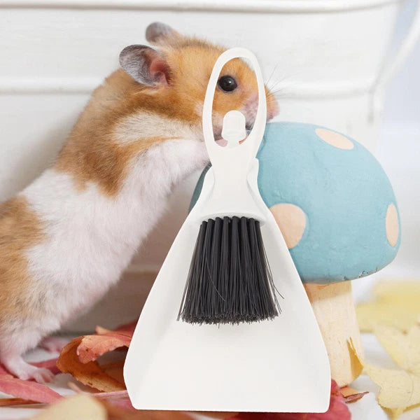 Hamster Small Broom Dustpan Set Mini Cleaning Brush with Dustpan