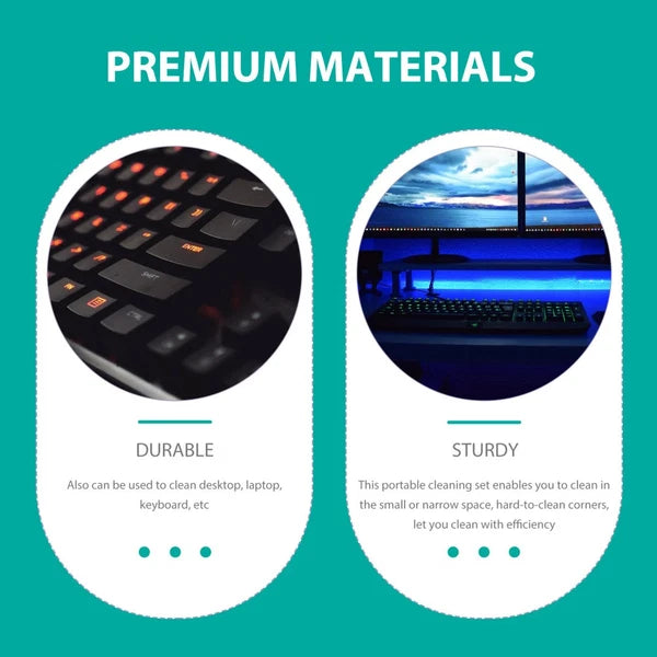 4 Sets Dustpan Brush Keyboard Cleaner Mini Broom Small Household Supplies