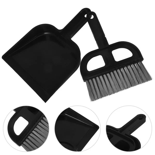 Broom Dustpan Set Small Sweeping Countertop Brush Desktop Cleaning