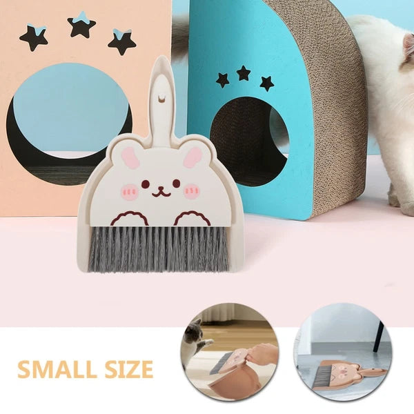 2 Set of Dustpan and Brush Set Small Broom and Dustpan Cleaning Set Portable