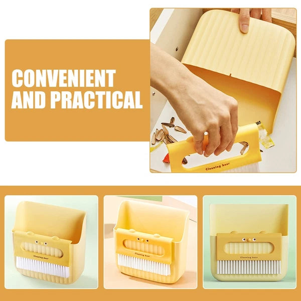 Cleaning Broom Set Mini Desk Brush sweeper Desktop Dustpan with