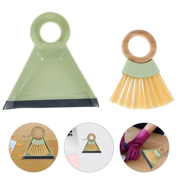 1 Set Small Broom And Dustpan Set Handheld Cleaning Tool Mini Dustpan And Brush