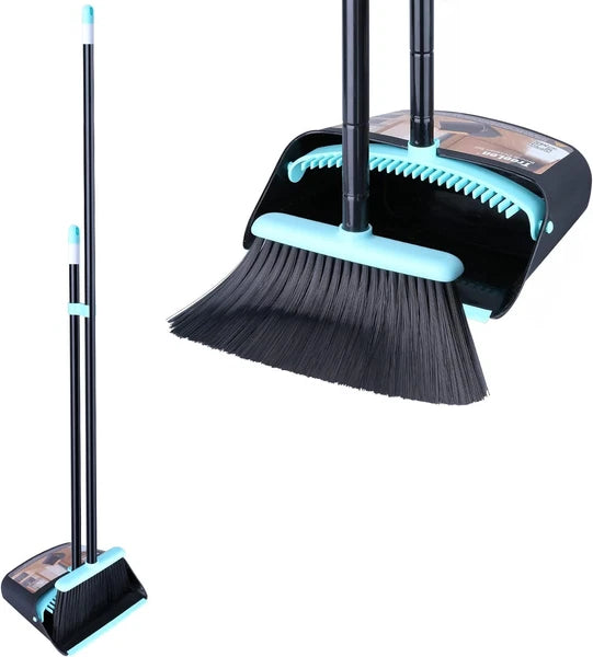 Broom with Dustpan Combo Set,Dust pan Blue and Set