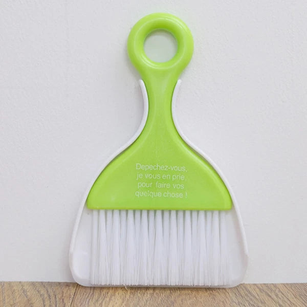 2 Sets Dust Removal Broom Child Small Table Top Dustpan Mini Desk