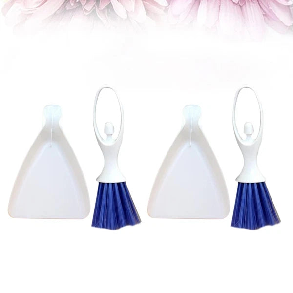 2 Sets Mini Dustpan Broom Cleaner Hamster Cage Animal Waste Cleaning