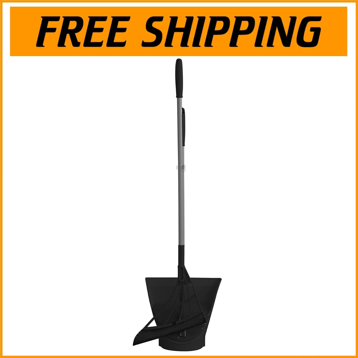 Versatile Silicone Broom and Dustpan Set with One-Click Open for Quick Cleanups