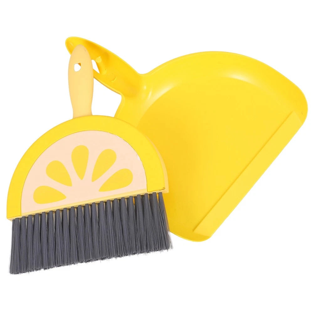 Mini Broom Set Dad Travel Brooms for Sweeping Indoor Small and Dust Pan