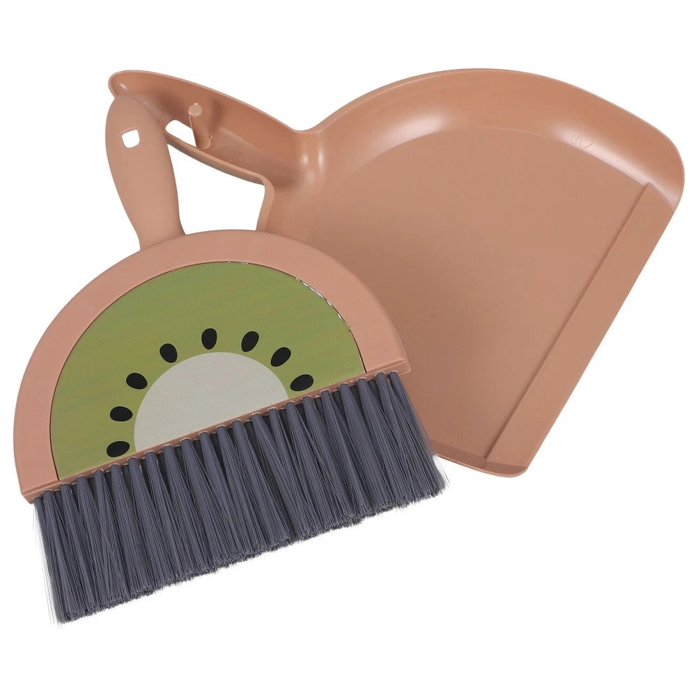 Mini Broom Set Dad Child Brooms for Sweeping Indoor Dustpan Long Handle