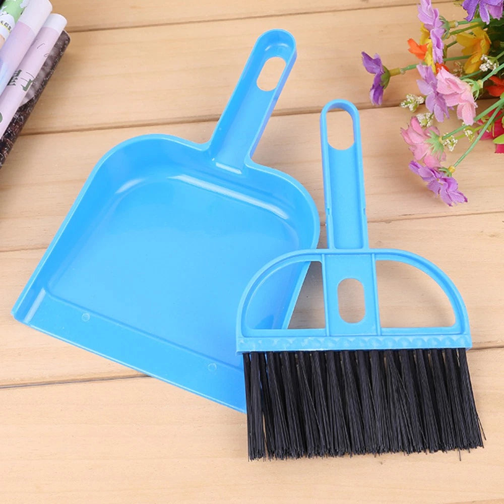 6 Sets Broom and Dustpan Handy Computer Cleaner Kit Keyboard Cleaning Brush